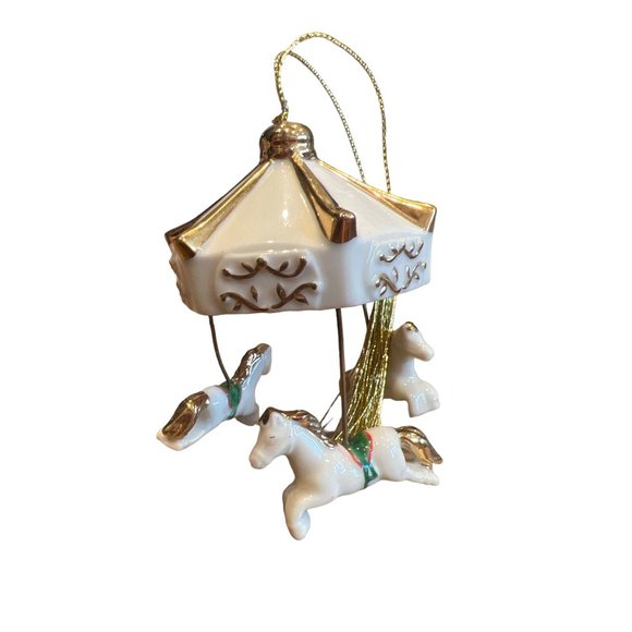 Mikasa Carousel Holiday Magic Horses Merry Go Round Christmas‎ Ornament - Picture 2 of 6